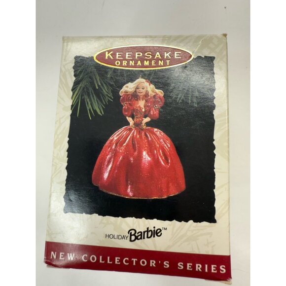 2 Hallmark Barbie Ornaments 2001 Christmas Celebration And 1993 Holiday - Picture 4 of 15
